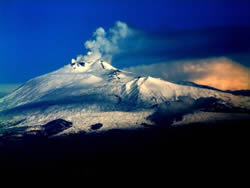 Mt Etna is Europes tallest volcano,seen here snow capped Josep Renalias